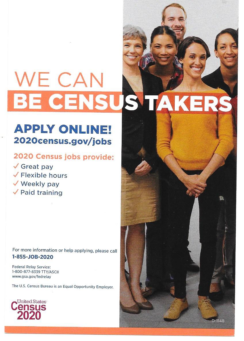 Census 2020 Takers Apply Now