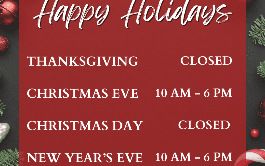 2023 Holiday Hours for Stores and Donation Stations